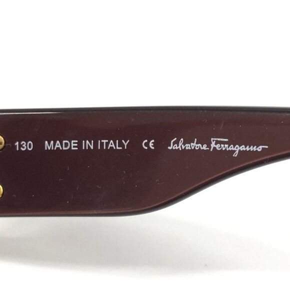 Salvatore Ferragamo | SF609SA Gancini Brown Gradient & Gold Sunglasses w/ Case - Picture 11 of 12